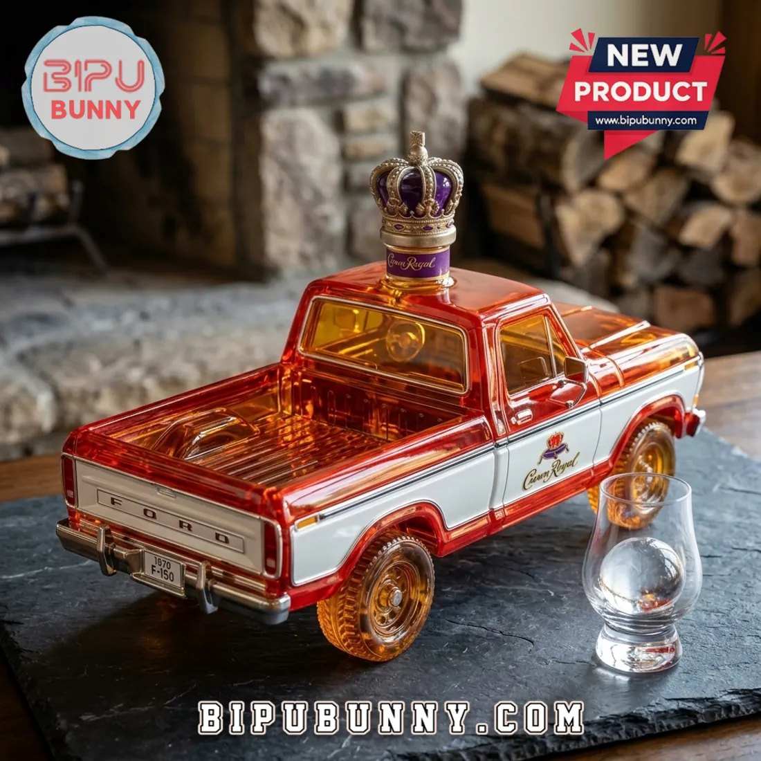 1979 Ford F-150 Glass Whiskey Decanter 1979 Ford F-150 Glass Whiskey Decanter