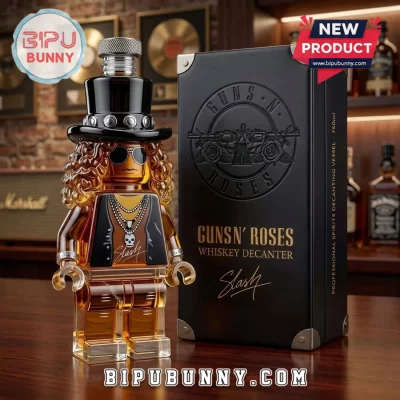 2026 Guns N Roses Slash Sculpted Glass Whiskey Decanter