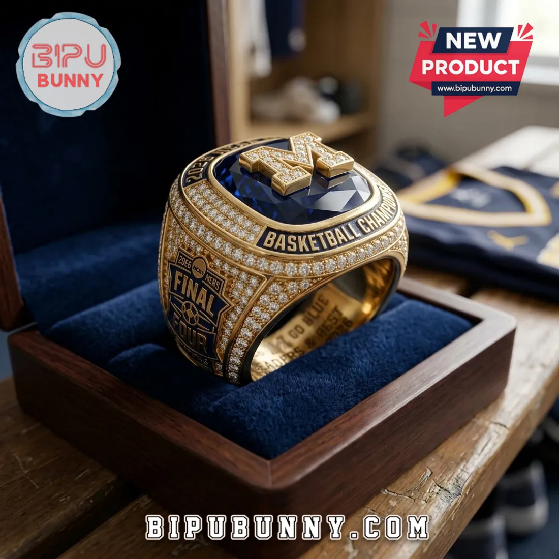 2026 Michigan Wolverines NCAA Champions Gold Ring 2026 Michigan Wolverines NCAA Champions Gold Ring