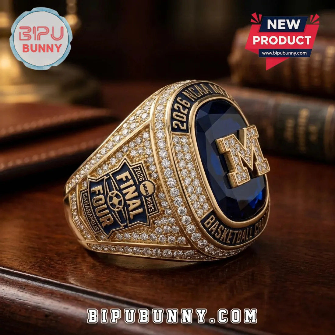 2026 Michigan Wolverines NCAA Champions Gold Ring 2026 Michigan Wolverines NCAA Champions Gold Ring