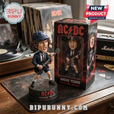 AC/DC Angus Young 53 Years Legacy Sculpted Bobblehead Figure