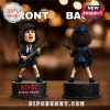 Angus Young AC/DC bobblehead figure wearing schoolboy suit with guitar on black marble base labeled 53 Years Legacy.!