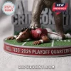 Alabama Crimson Tide 2025 Playoff Mascot Christmas Ornament featuring an elephant figure over an opposing mascot on turf.