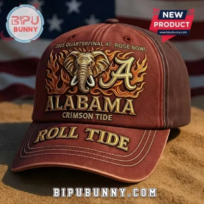 Alabama Crimson Tide 2025 Rose Bowl Baseball Cap Alabama Crimson Tide 2025 Rose Bowl Baseball Cap