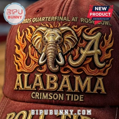 Alabama Crimson Tide 2025 Rose Bowl Baseball Cap