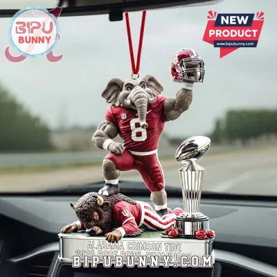 Alabama Crimson Tide 2026 Rose Bowl Elephant Ornament