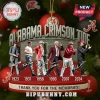 Alabama Crimson Tide Coaches Legacy Christmas Ornament features six iconic coaches with their names and legacy years.