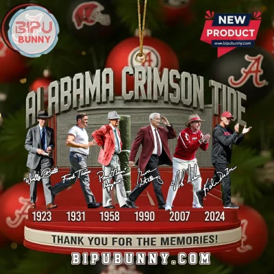 Alabama Crimson Tide Coaches Legacy Christmas Ornament