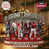 Alabama Crimson Tide Coaches Legacy Christmas Ornament features historic head coaches with names and years on a red base.