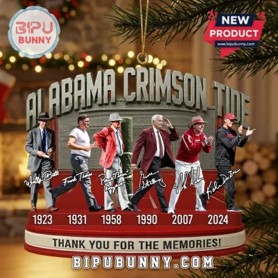Alabama Crimson Tide Coaches Legacy Christmas Ornament
