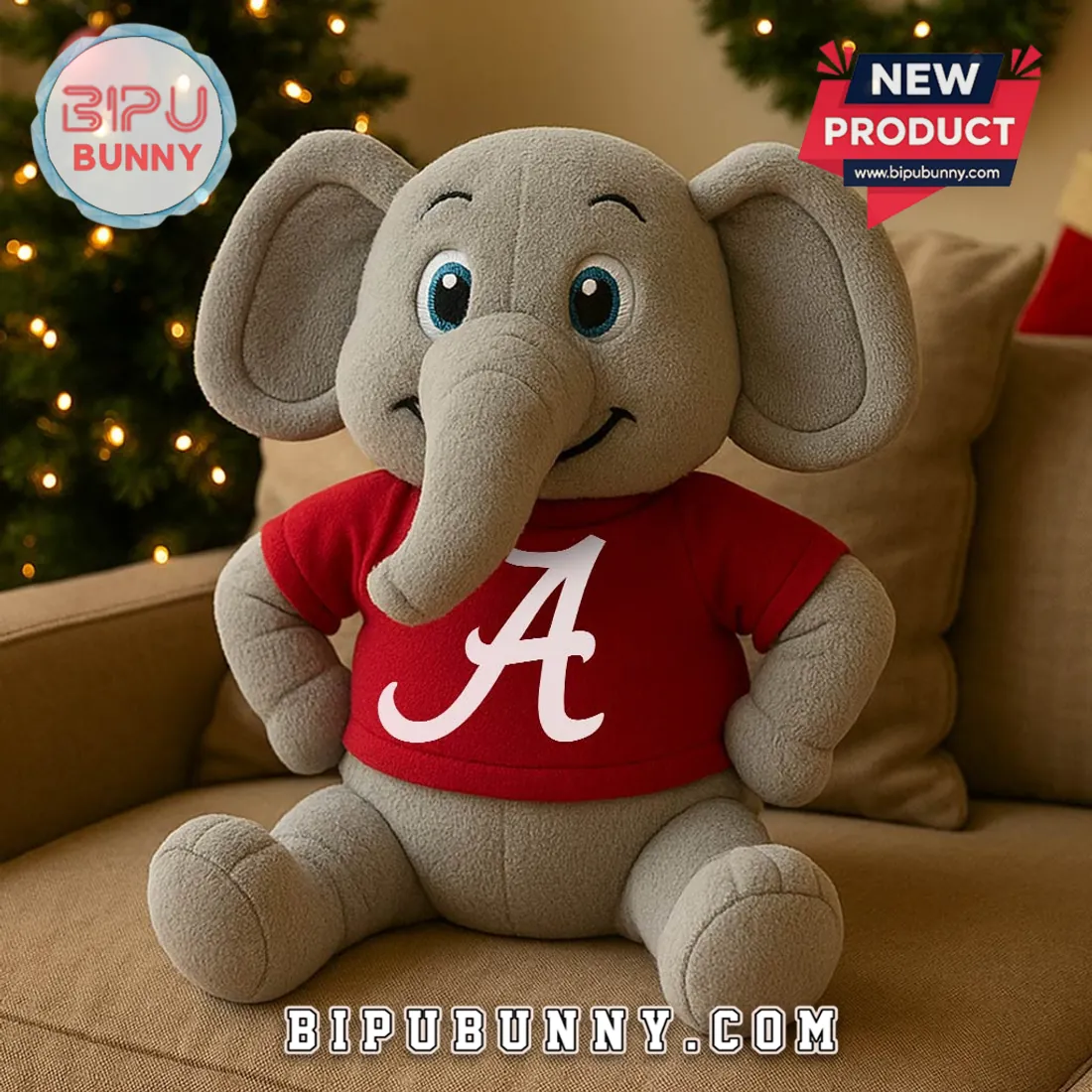 Alabama Crimson Tide Soft Plush Elephant Doll Alabama Crimson Tide Soft Plush Elephant Doll