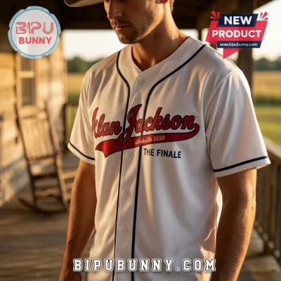 Alan Jackson The Finale Nashville 2026 White Baseball Jersey