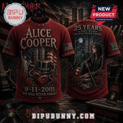 Alice Cooper 9/11 Memorial T-Shirt Limited Edition