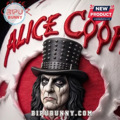 Alice Cooper Horror Halloween 2026 Distressed Baseball Cap