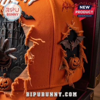 Alice Cooper Life Is Scary Without Orange Distressed Baseball Cap
