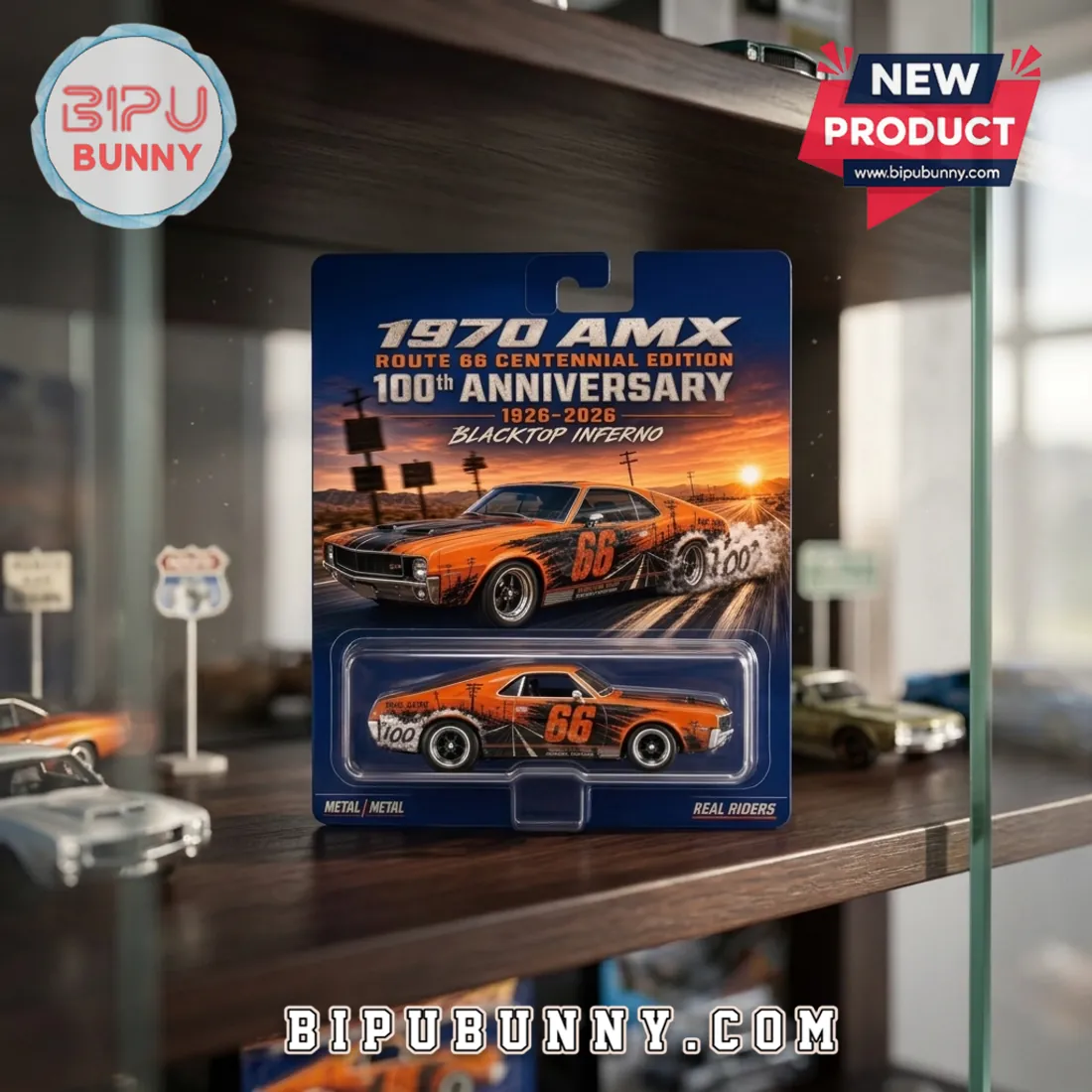 AMC AMX Route 66 Centennial Edition Diecast Car AMC AMX Route 66 Centennial Edition Diecast Car
