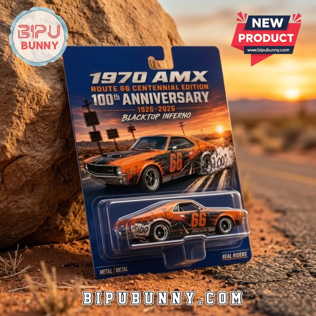 AMC AMX Route 66 Centennial Edition Diecast Car AMC AMX Route 66 Centennial Edition Diecast Car