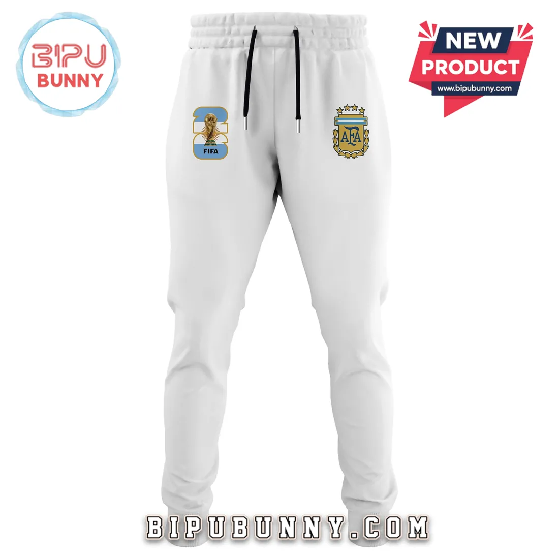 Argentina National Soccer Team World Cup Champions White Hoodie Argentina National Soccer Team World Cup Champions White Hoodie
