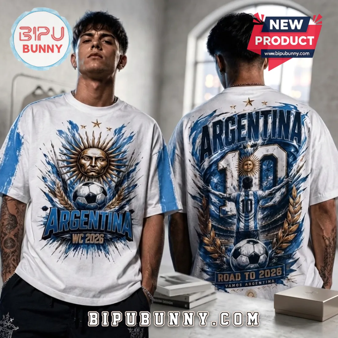 Argentina National Team 2026 Road to Glory T-Shirt Argentina National Team 2026 Road to Glory T-Shirt