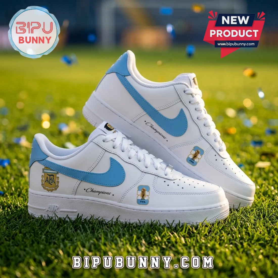 Argentina National Team Champions White Air Force 1 Sneakers Argentina National Team Champions White Air Force 1 Sneakers