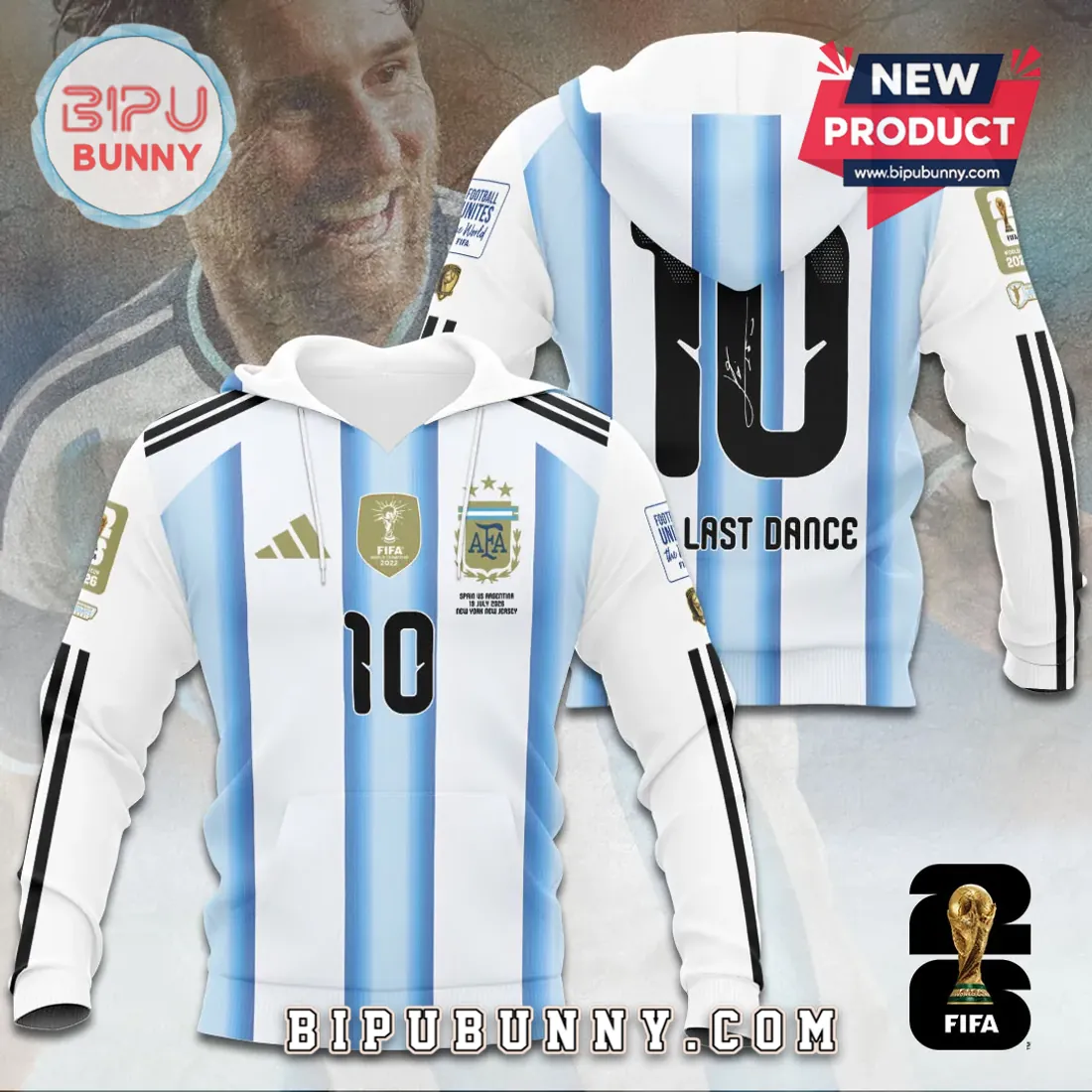 Argentina National Team Messi 2026 World Cup Hoodie Argentina National Team Messi 2026 World Cup Hoodie