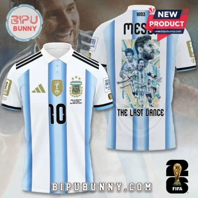 Argentina National Team Messi 2026 World Cup Polo Shirt