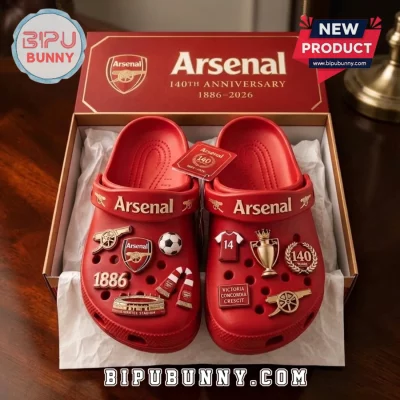 Arsenal FC 140th Anniversary Crocs With Charms