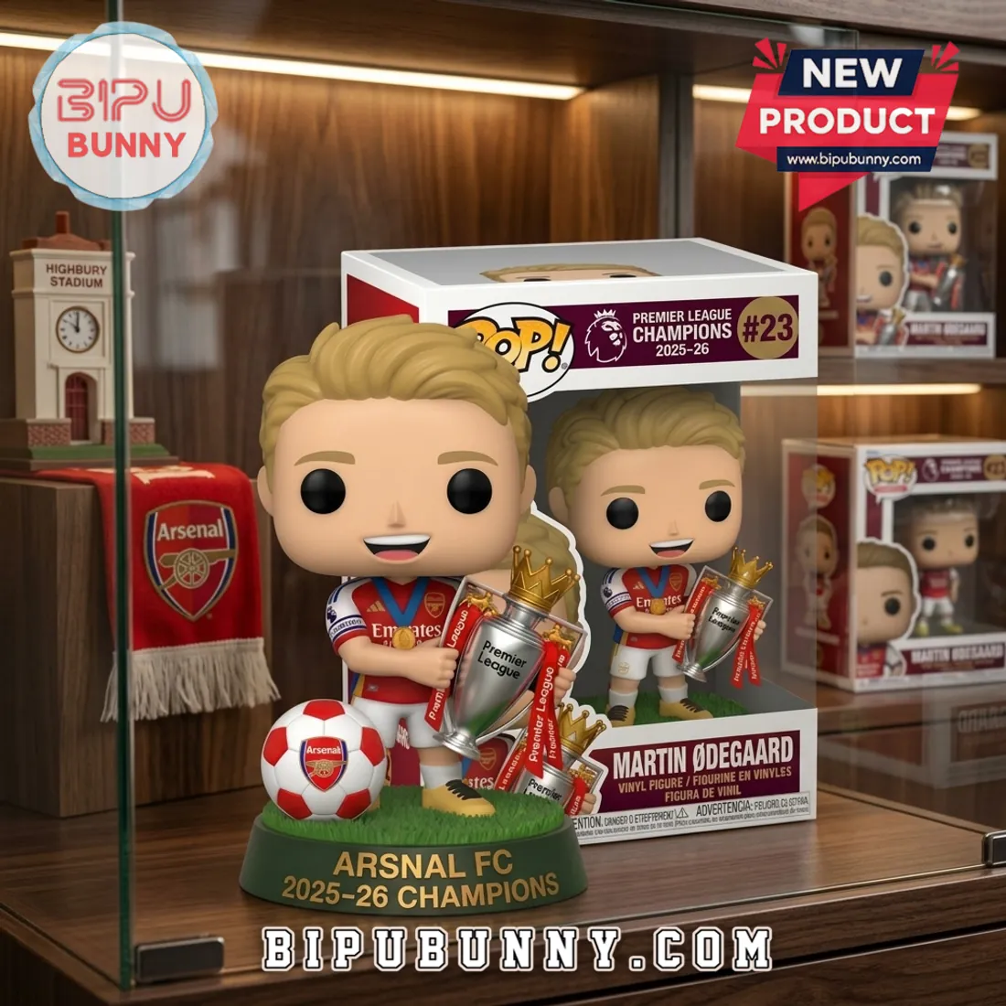 Arsenal FC 2025-26 Premier League Champions Vinyl Figure Arsenal FC 2025-26 Premier League Champions Vinyl Figure