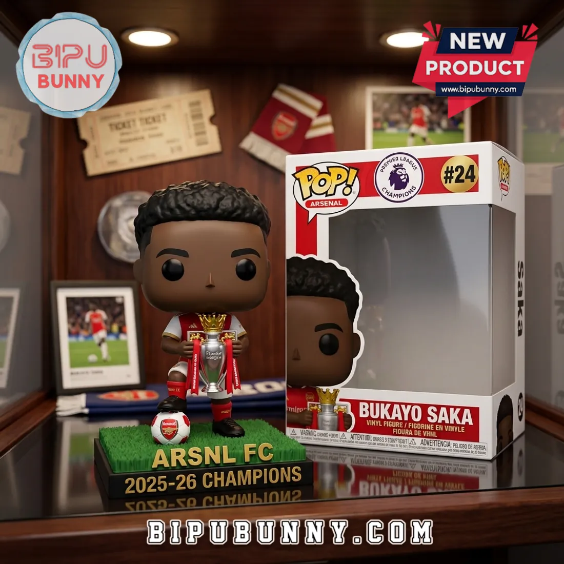 Arsenal FC 2025-26 Premier League Champions Vinyl Figure Arsenal FC 2025-26 Premier League Champions Vinyl Figure