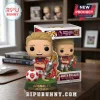 Martin Odegaard Funko Pop figure wearing Arsenal kit holding a Premier League trophy next to an Arsenal football ball.!