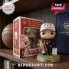 Mikel Arteta collectible vinyl figure holding a Premier League trophy on a grass-textured base with commemorative box.!