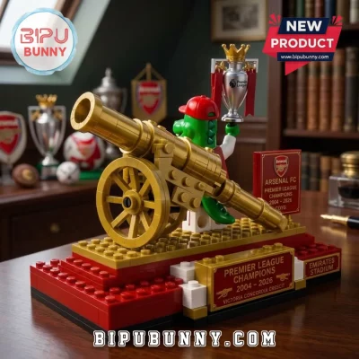 Arsenal Gunnersaurus Premier League Trophy 2004-2026 Building Set
