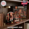 Arsenal FC Premier League champions 2025/26 building block set with five minifigures, club crest, and gold trophy display.!