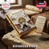 Assassin’s Creed Ezio Auditore 20th Anniversary lighter case in gold with intricate engravings and iconic character crest.
