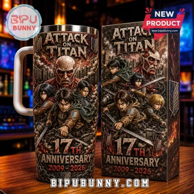 Attack on Titan 17th Anniversary Stainless Steel Tumbler
