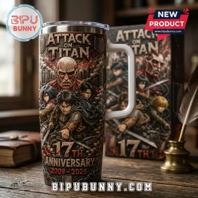 Attack on Titan 17th Anniversary Stainless Steel Tumbler
