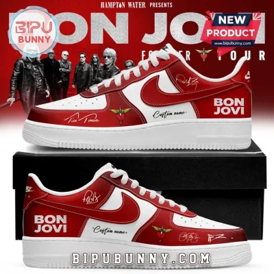 Bon Jovi Forever Tour 2026 Custom Name Air Force Sneakers