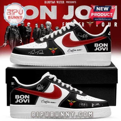 Bon Jovi Forever Tour 2026 Signature Custom Air Force 1 Sneakers