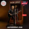 Bon Jovi Sculpted Resin Band Member Acrylic Plaque figurine featuring Jon Bon Jovi playing an acoustic guitar on a base.
