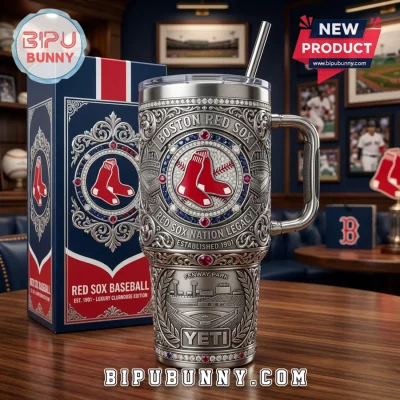 Boston Red Sox Embossed Stainless Steel 40oz Tumbler