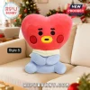 BT21 BTS Cartoon Animal Stuffed Plush Pillow featuring Tata character with a red heart-shaped head and blue body.