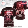 BTS 2026 FIFA World Cup Memorial T-Shirt featuring group portraits, player signatures, and red glowing event graphics.