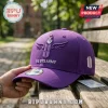 BTS Army Purple Embroidered Logo Baseball Cap featuring a hand sign, wing icon, and text on a structured cotton hat.