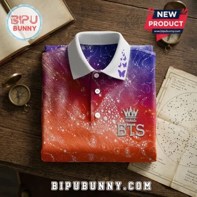 BTS Butterfly Ombre Polo Shirt BTS Butterfly Ombre Polo Shirt