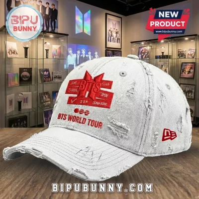 BTS Distressed Baseball Cap
