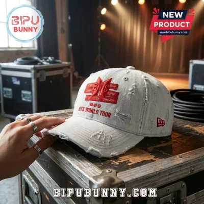 BTS Distressed Baseball Cap