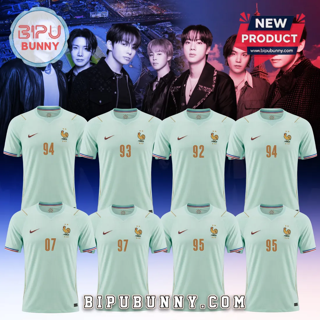 BTS France National Team 2026 Edition Soccer Jersey BTS France National Team 2026 Edition Soccer Jersey