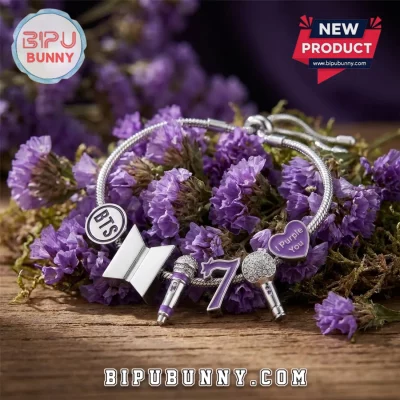 BTS Purple I Purple You Charm Bracelet