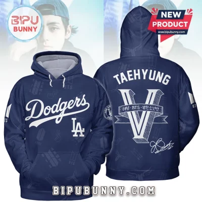 BTS Taehyung Los Angeles Dodgers Pullover Hoodie