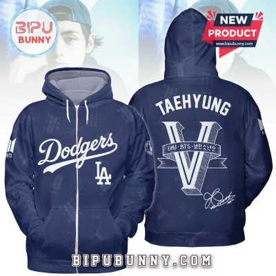 BTS Taehyung Los Angeles Dodgers Pullover Hoodie